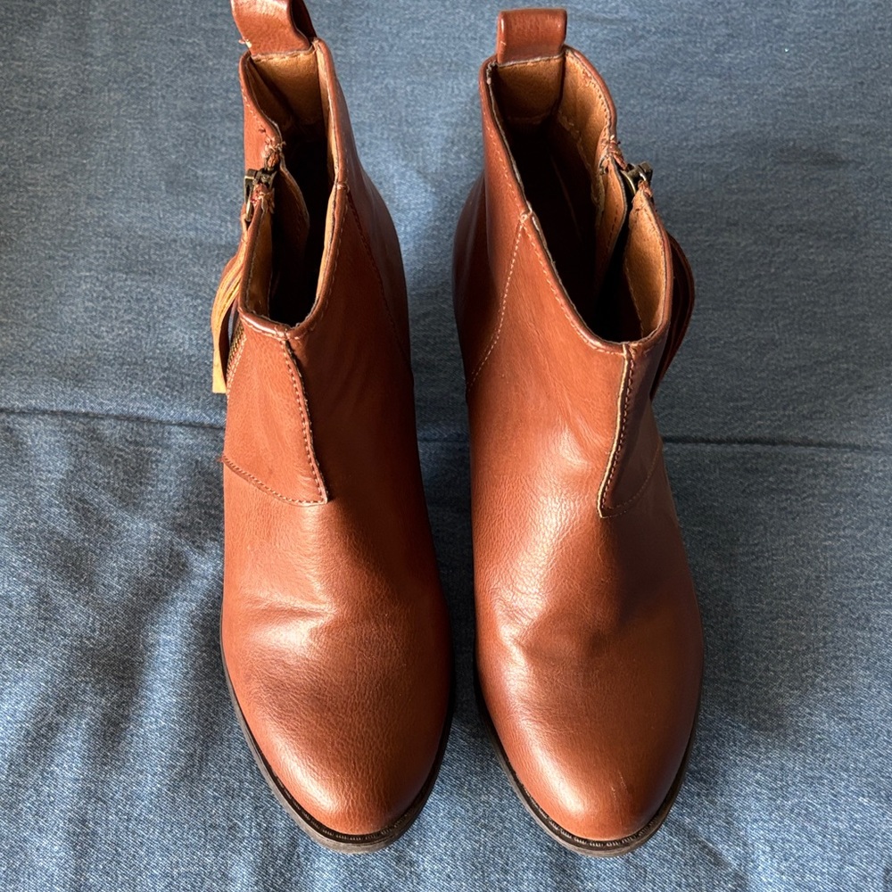 Forever 21 Brown Heeled Boots